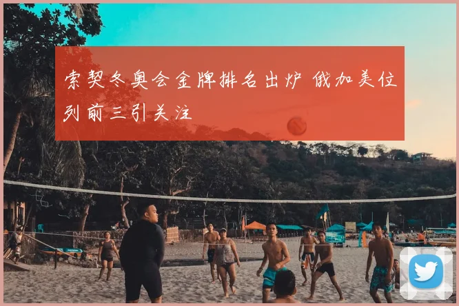 索契冬奥会金牌排名出炉 俄加美位列前三引关注