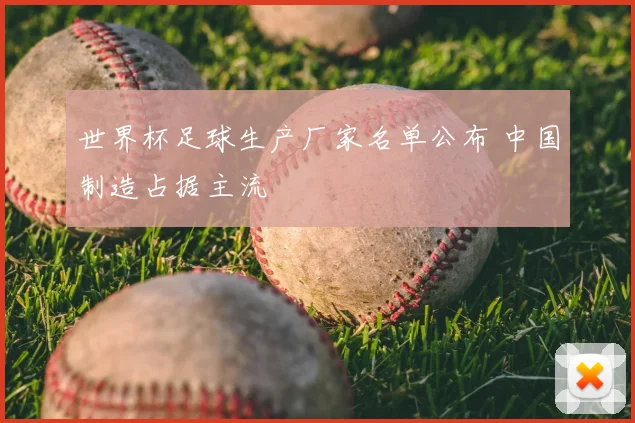 世界杯足球生产厂家名单公布 中国制造占据主流